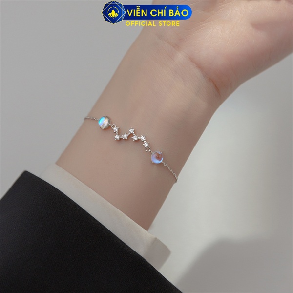 Lắc tay tiểu hành tinh Big Dipper chất liệu bạc Ý 925 thời trang phụ kiện trang sức Viễn Chí Bảo L400703