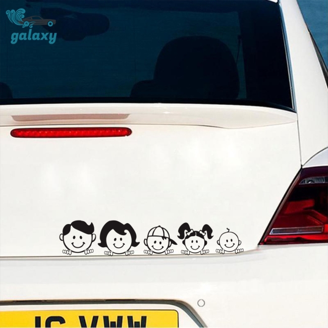 Decal dán xe họa tiết gia đình hạnh phúc 5x25cm