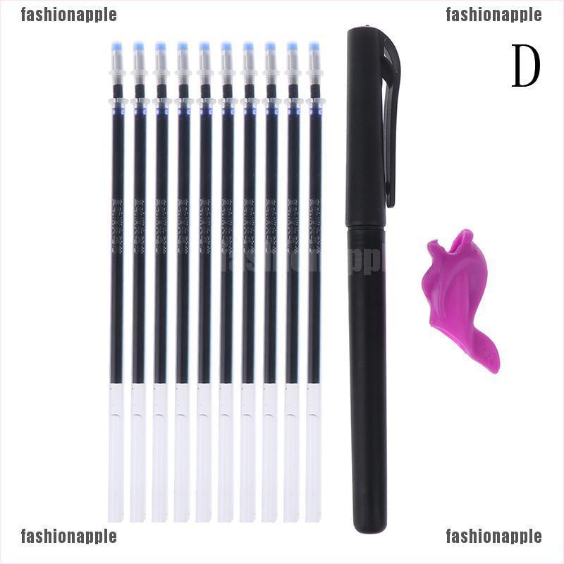 FAVN bless Plastic Magic Joke Pen Auto Vanishing Ink Erasable Pen Refills Kit glory