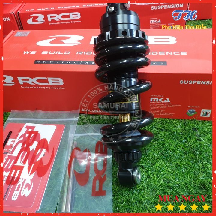 Phuộc RCB S2 Chính Hãng Phiên Bản Đặc Biệt Đen Ty Vàng Dài 229mm Cho Xe Winner, Sonic