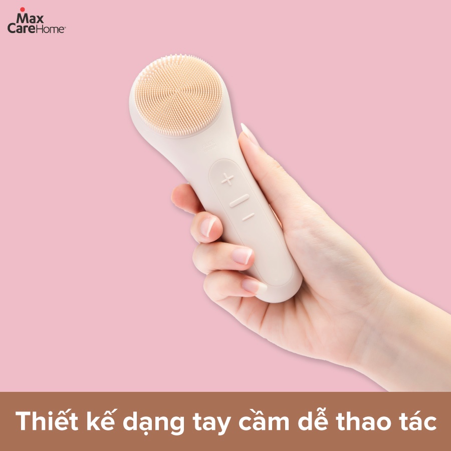 Máy rửa mặt mini cầm tay MAXCARE MAX999 chính hãng massage làm sạch sâu ngừa mụn cho da dầu mụn nhạy cảm khô mat xa