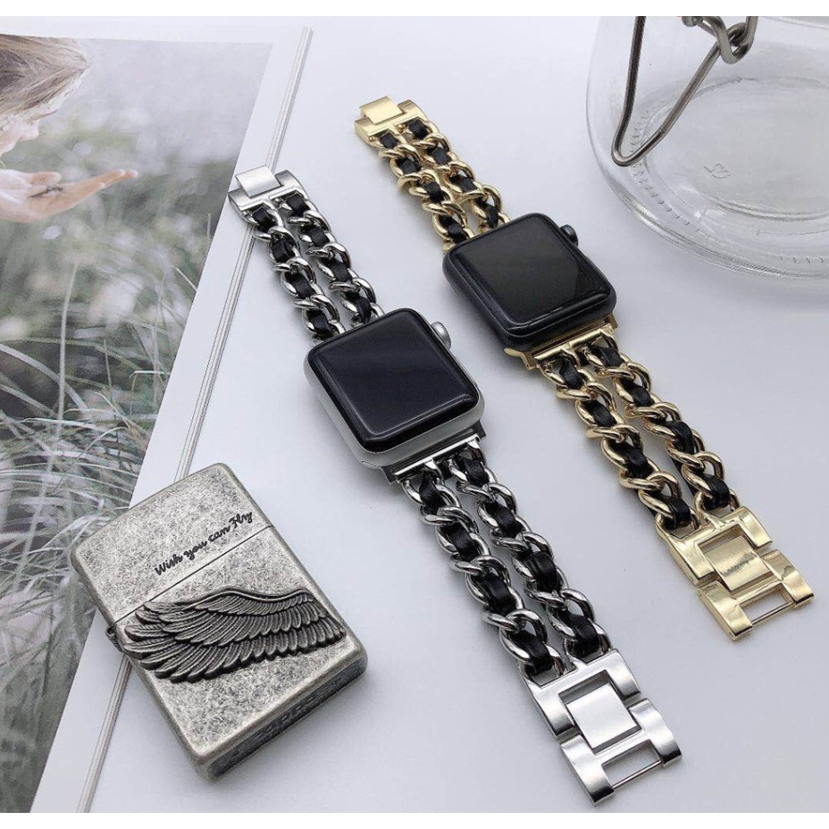 Dây Đồng Hồ Bằng Thép Không Gỉ Cho Apple Watch 40mm 44mm 38mm 42mm