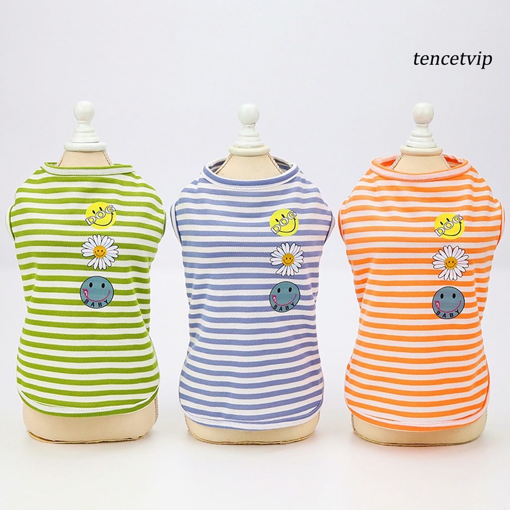 Áo Cotton Co Giãn In Họa Tiết Hoa Hướng Dương Dễ Thương Cho Thú Cưng