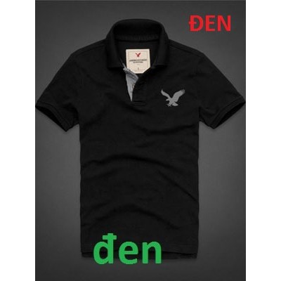 Áo thun nam ngắn tay có cổ xanh đen