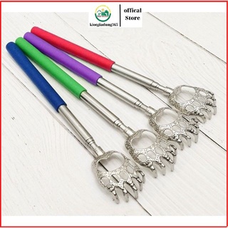 Dụng cụ Gậy gãi lưng hình bàn tay Gấu chất liệu inox 304 chống han có chế độ kéo dài và thu ngắn lại