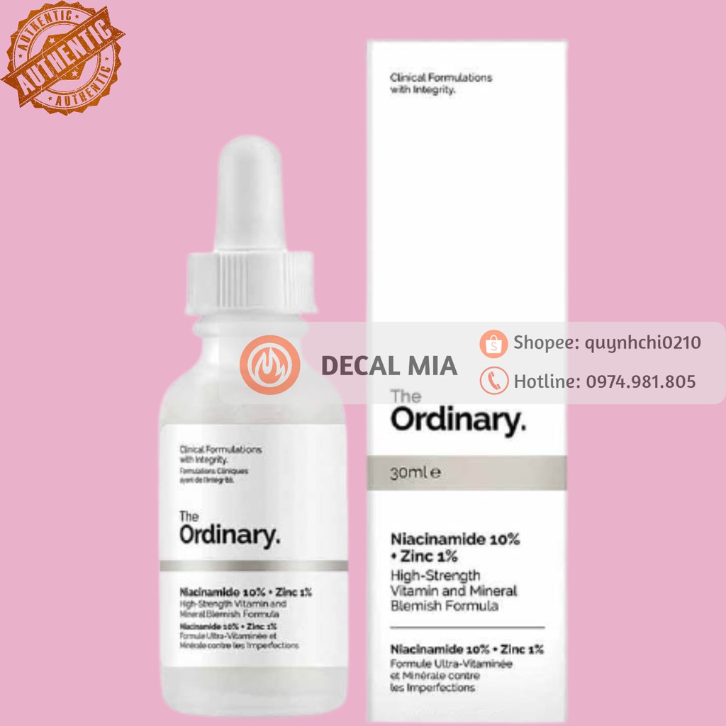 The Ordinary Niacinamide 10% + Zinc 1%