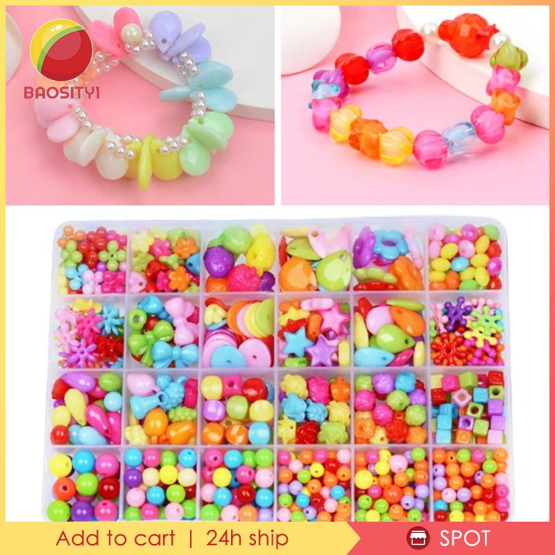 Bộ 450 Hạt Xâu Chuỗi Làm Trang Sức Cho Bé