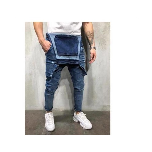 Quần Yếm jeans Denim Thời Trang Cho Nam