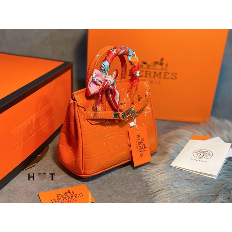 Túi cầm tay Hm mini da rắn