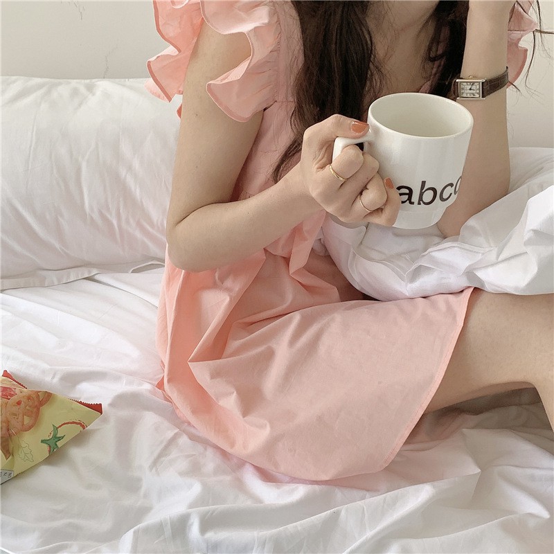 Enda - Váy ngủ phong cách Hàn Quốc Lavonte - Chất liệu Cotton Hàn cao cấp | BigBuy360 - bigbuy360.vn