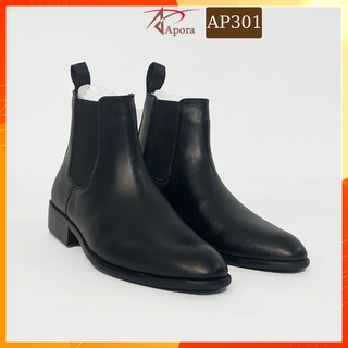 Giày chelsea boot nam classic Mansa Apora cổ cao da bò nguyên tấm đế phíp cao cấp