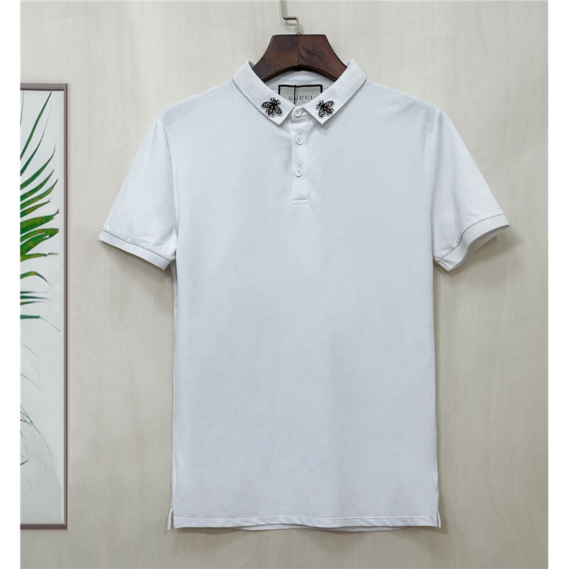 Áo Thun POLO Ngắn Tay Thêu Hình Ong Thời Trang Năng Động Gucc1 2022 S-4XL