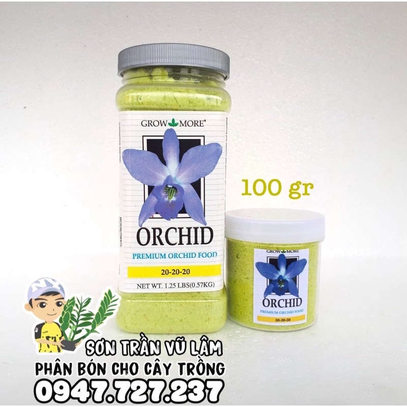 Grow More Orchid NPK 20-20-20 Phân Bón Lá Hoa Lan, Cây Cảnh - Hủ Chiết Lẻ