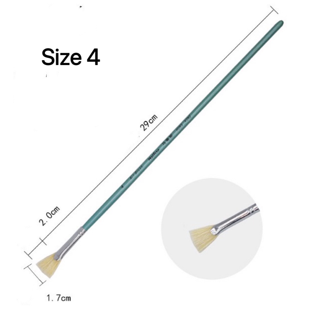 Cọ quạt Bút lông hình quạt Cọ vẽ màu nước màu acrylic Sơn dầu