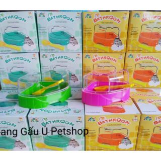 Nhà tắm cho hamster bear kèm muỗng