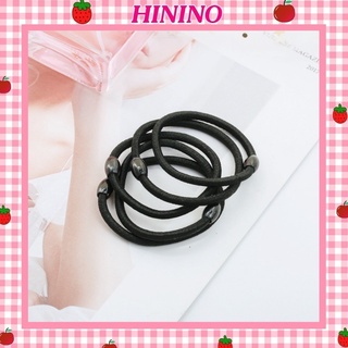 Nịt buộc tóc đơn giản màu đen trơn dây cột tóc đẹp SC15