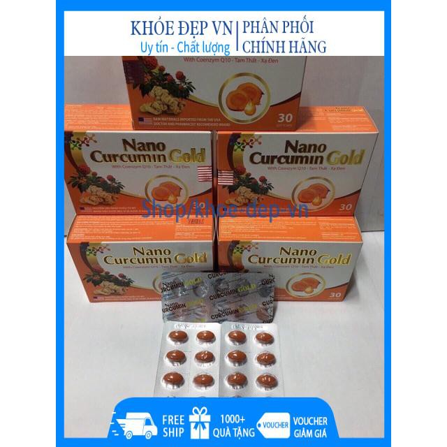 Viên uống Nano Curcumin Gold tam thất xạ đen.