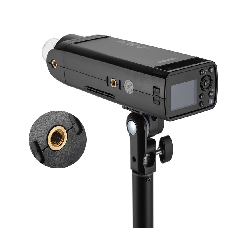 Giá Đỡ Godox AD-E2 E Với 1/4&amp;quot; Ốc Vít Gắn Đèn Flash Godox AD200 AD200PRO AD300PRO