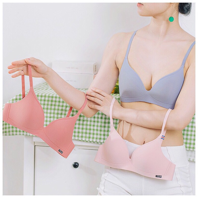 Áo Ngực Nữ FREESHIP 50KÁo Lót Nữ Đệm Mỏng Su Pháp Thông Hơi Thiết Kế Không Gọng Nâng Ngực Nhẹ Siêu Gợi Cảm Ms588
