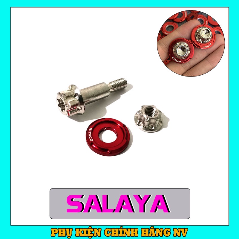 Ốc tay thắng Salaya cho xe số, xe côn Wave, Dream, Sirius, Future, Exciter 150, Winner X,..inox 304 chống rỉ sét - 1 Con