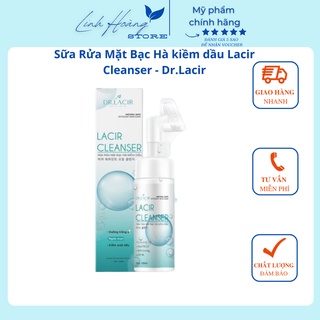 Sữa Rửa Mặt Bạc Hà kiềm dầu Lacir Cleanser của Dr.lacir