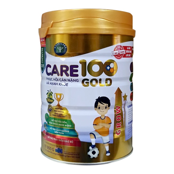 Sữa Nutricare Care 100 Gold cho trẻ biếng ăn suy dinh dưỡng (900g)