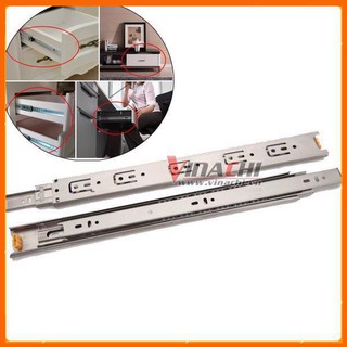 Ray Trượt Bi 3 Tầng Inox Jingping - Ray Trượt Ngăn Kéo - Bộ 2 Cái