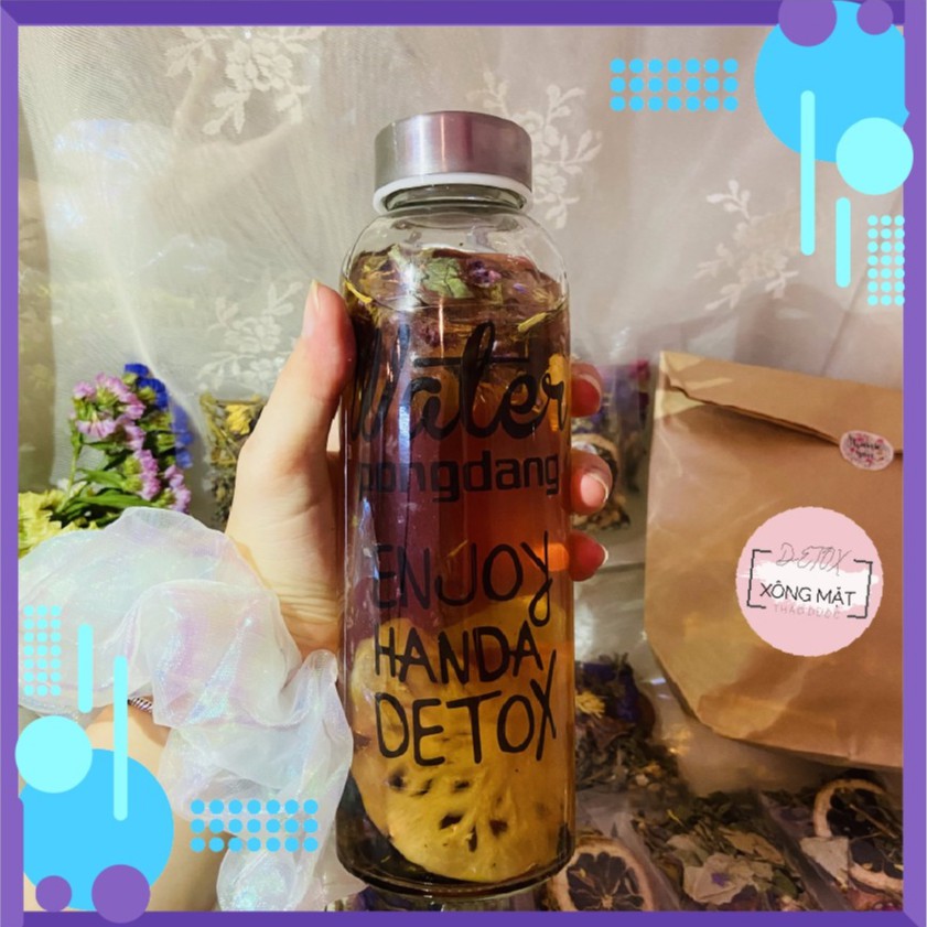 [SALE] MIX 10 gói Xông mặt thảo dược-đẹp da + 10 gói trà Detox hoa quả sấy khô-giảm cân