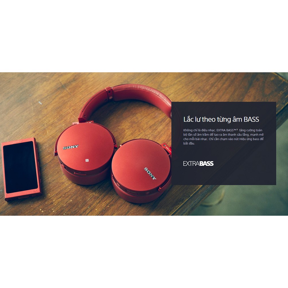 Tai nghe Sony Cao cấp MDR-XB950B1BCE - Nhập và bảo hành chính hãng của Sony Việt Nam