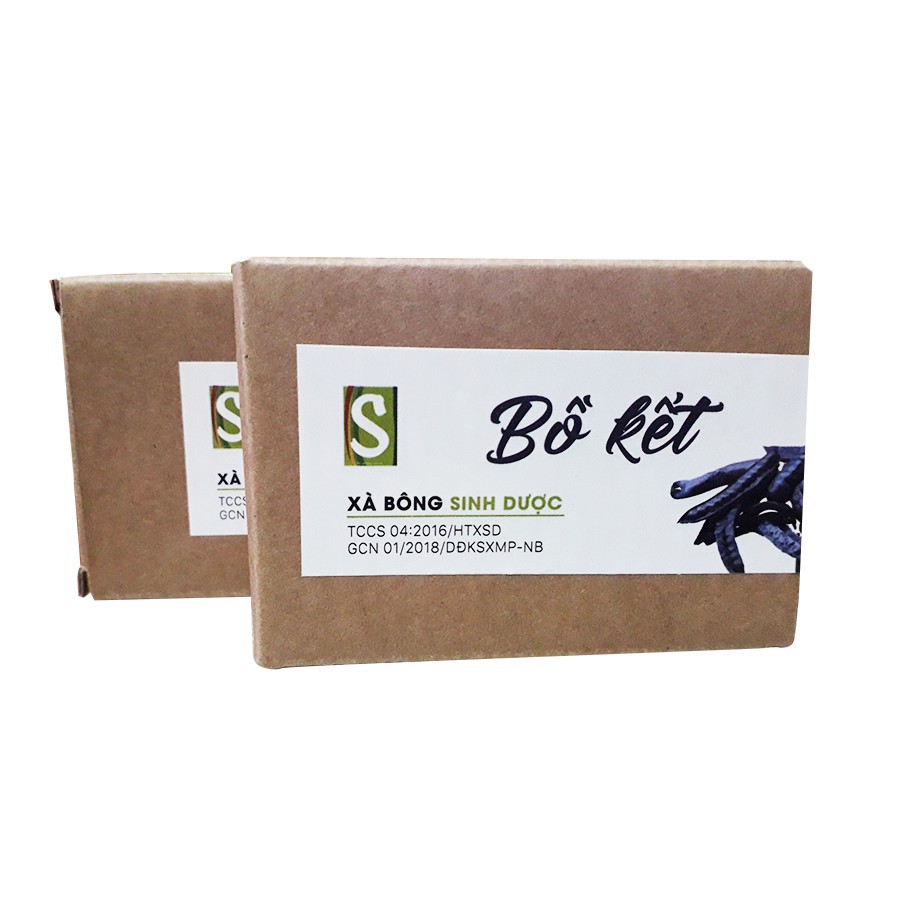 (Bán sỉ) Xà bông bồ kết 100g hợp tác xã Sinh Dược hoàn toàn từ thiên nhiên, trị được chấy cho trẻ nhỏ