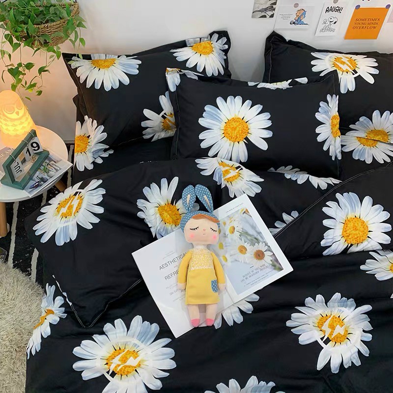 Cotton Poly Nhập Khẩu - Cúc Họa Mi Đen (SP0013321)