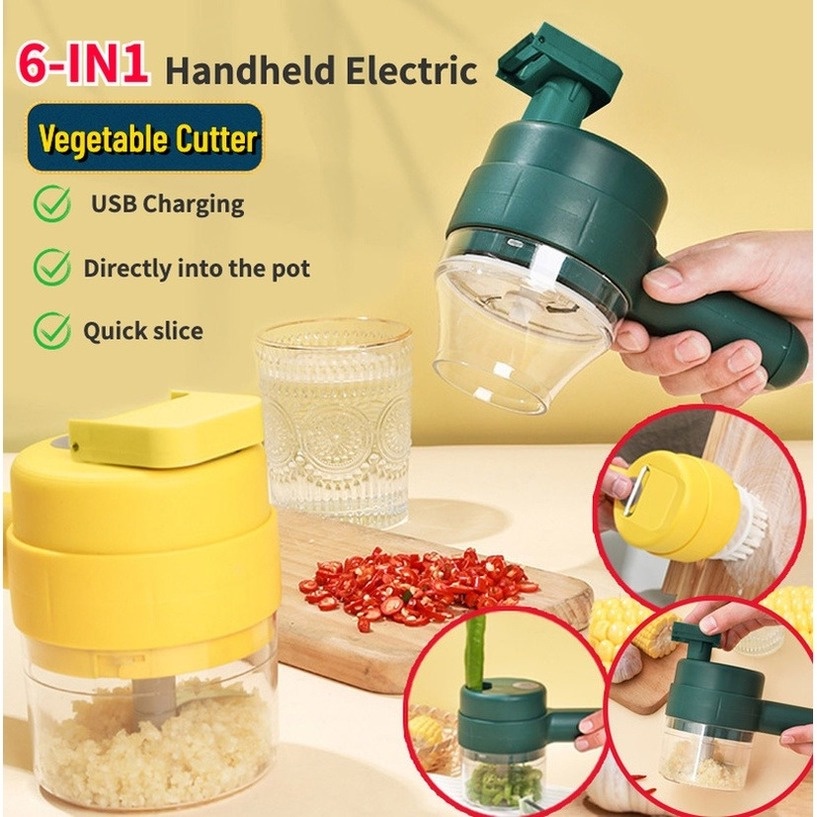 Gatling Máy Băm Rau Củ Qủa Máy Xay Mini , Máy Xay Cầm Tay Sạc Pin , Xay Hành Tỏi Tiện Lợi Dụng Pin Sạc Cổng USB Đa Năng Tiện Dụng