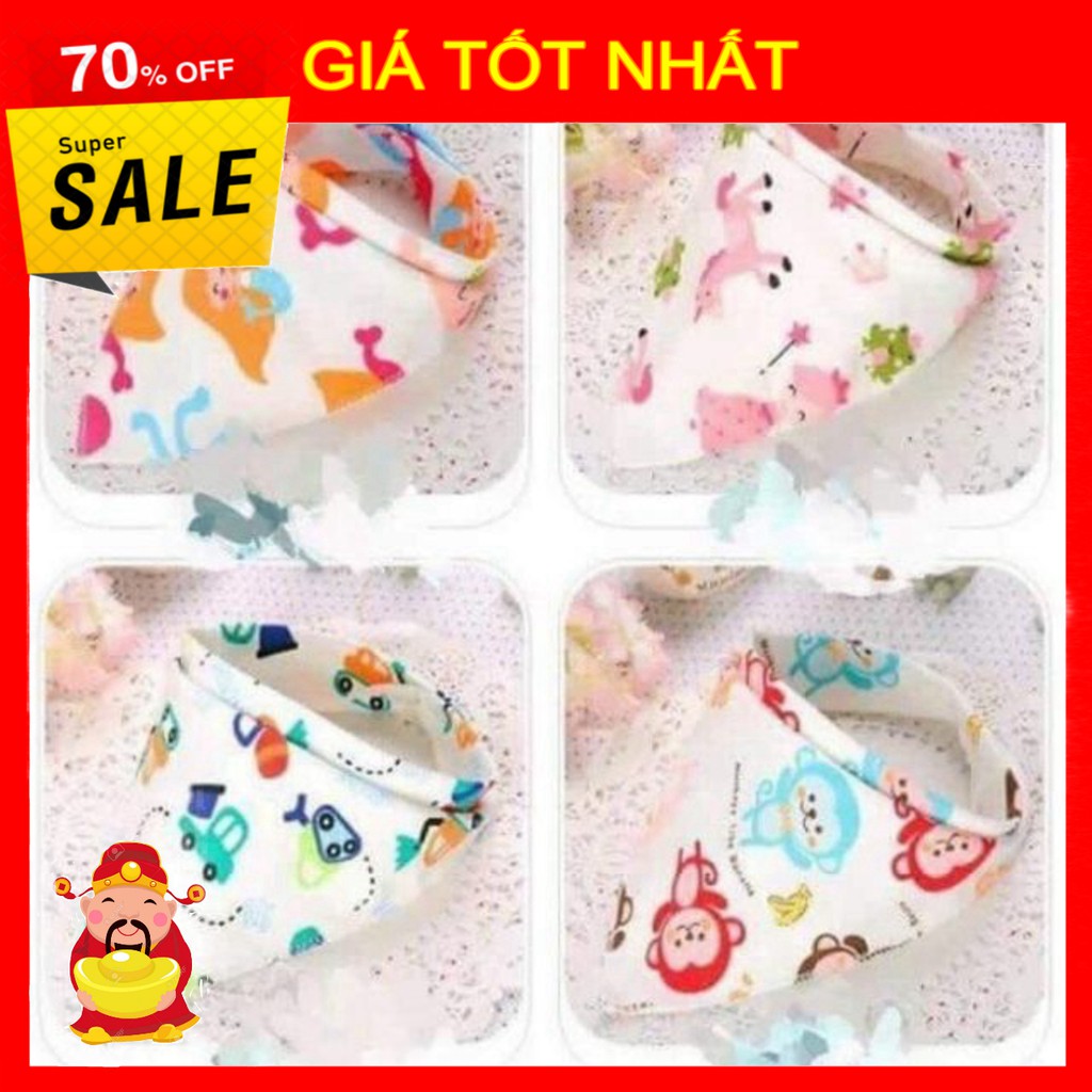 Yếm cotton 2 cúc bấm