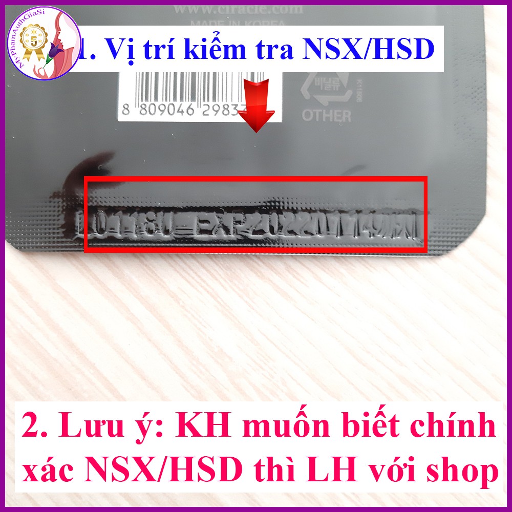 Mặt nạ Ciracle tẩy sạch mụn đầu đen và se khít lỗ chân lông 9g Hàn Quốc