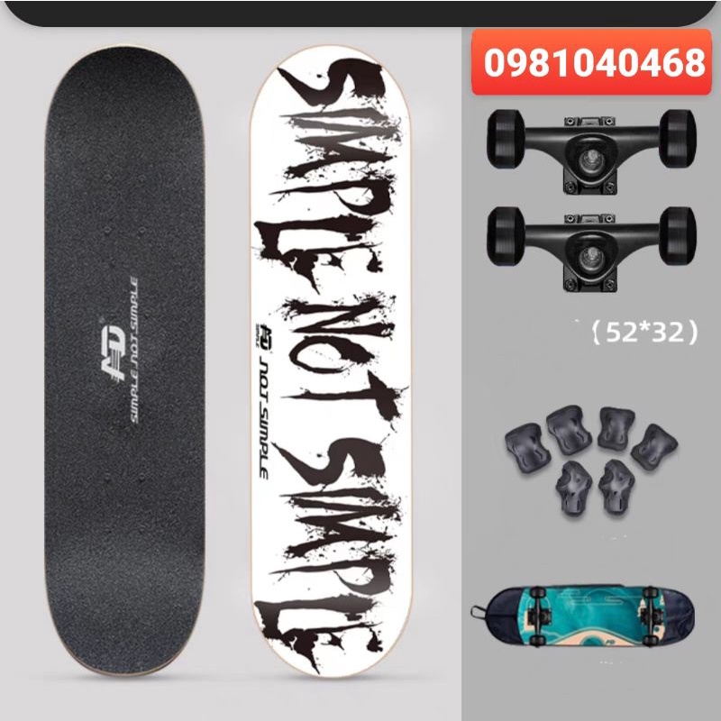 WITESS AD chính hãng ván trượt cao cấp SIZE 80x 20S Loại bánh AAA+ các mẫu