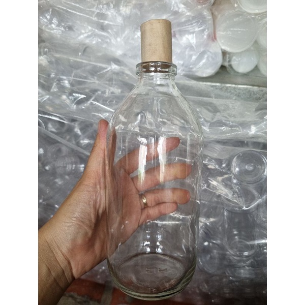 chai truyền thủy tinh nút gỗ chọn size