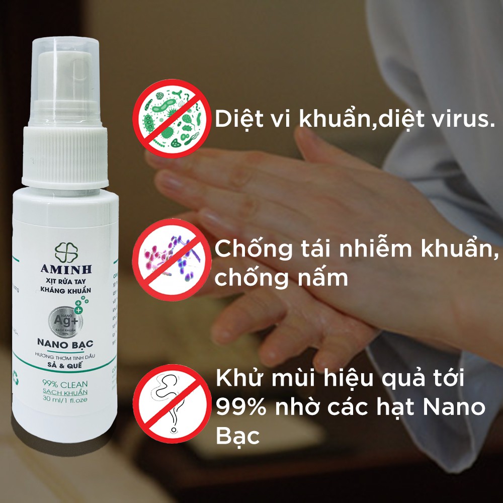 Xịt Giày AMINH Khử Mùi Hôi Chân Xịt Thơm Kháng Khuẩn Giày Dép Cho Nam Nữ Với Công Nghệ NANO Bạc Hiệu Quả Lên Tới 3 Ngày