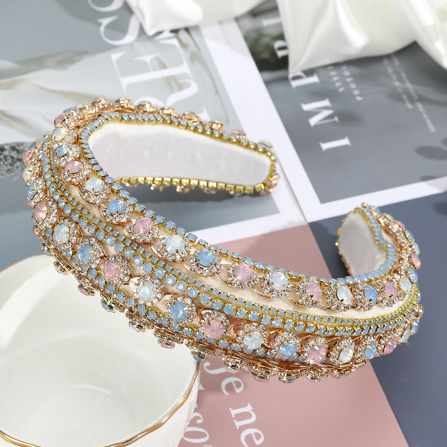 Băng Đô Cài Tóc Đính Đá Nhân Tạo Sang Trọng Dành Cho Nữ