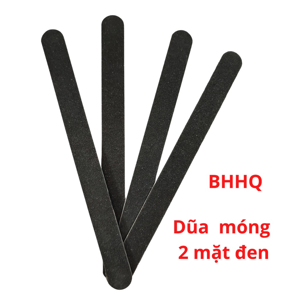 Combo 10 cây dũa móng tay,móng chân 2 mặt màu đen.
