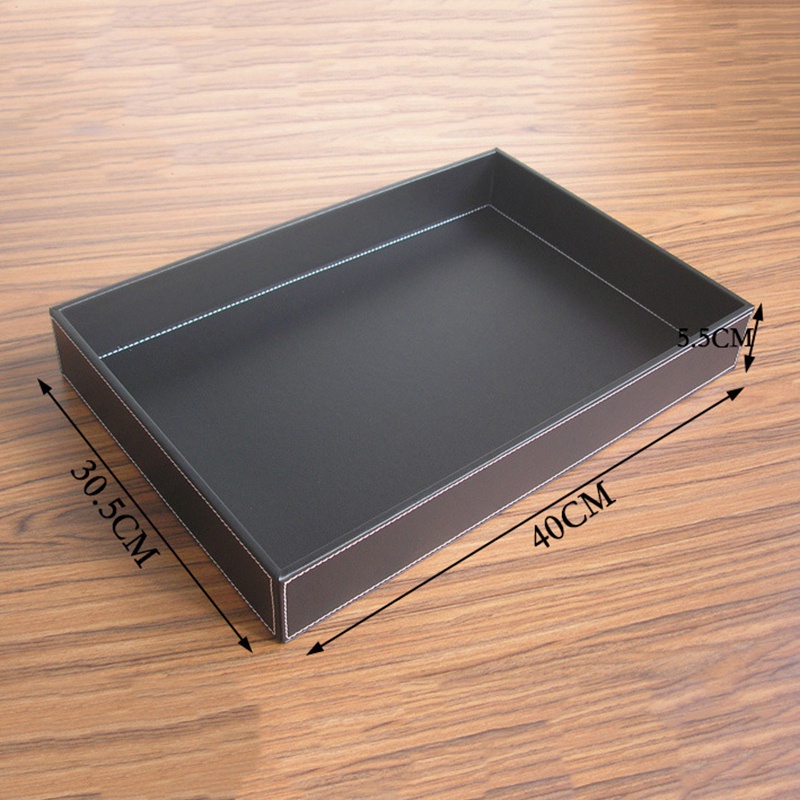 Khay Bằng Da PU Để Đựng Đồ Tiện Dụng Và Bền