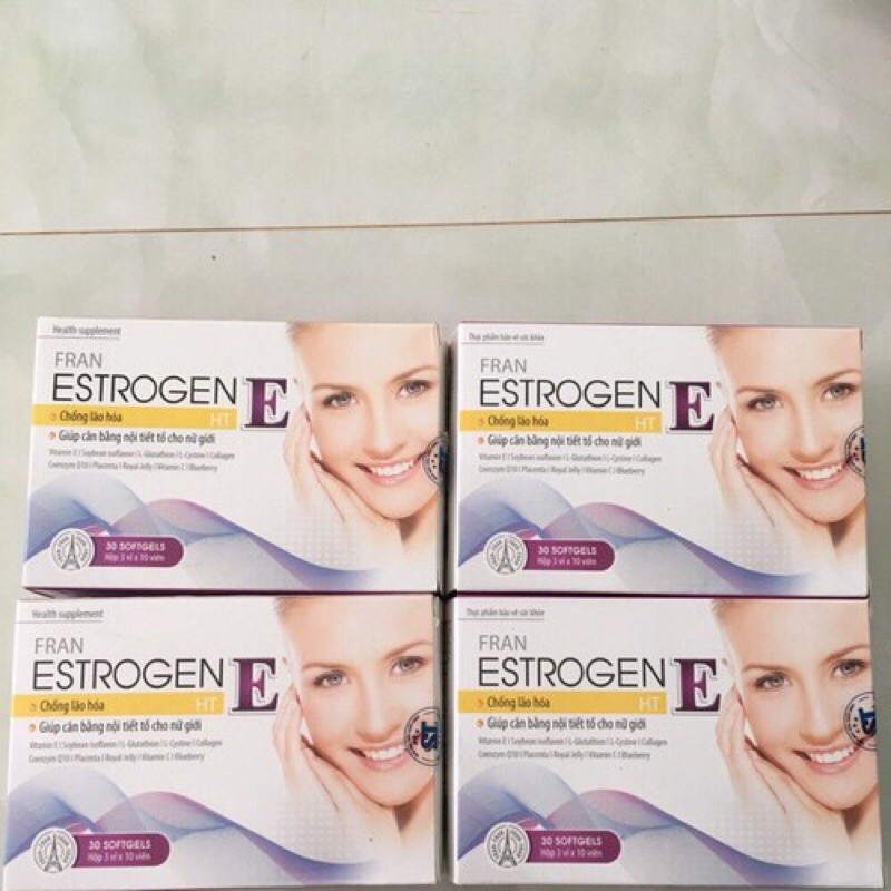 Viên uống estrogen e hộp 30 viên