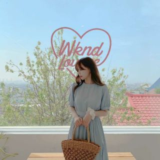 🌼🌻 order taobao 🌼🌻váy ulzzang 2 màu kem xanh