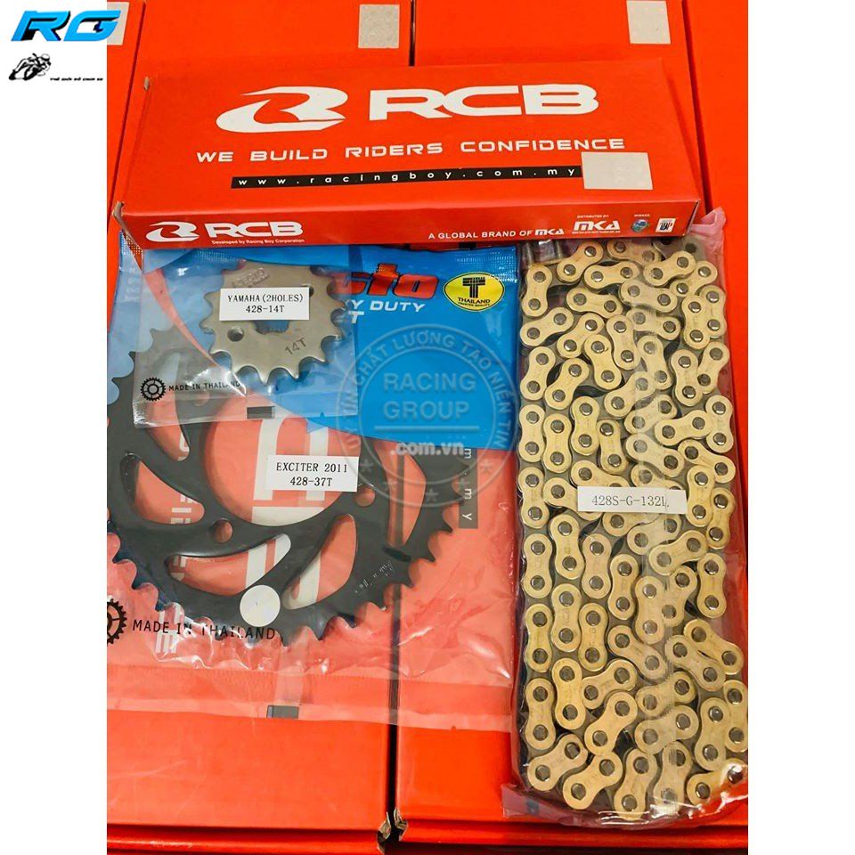 Sên RCB Vàng 9Li 132 Mắt 428S Lắp Tất Cả Các Xe Chính Hãng Bảo Hành 12 Tháng