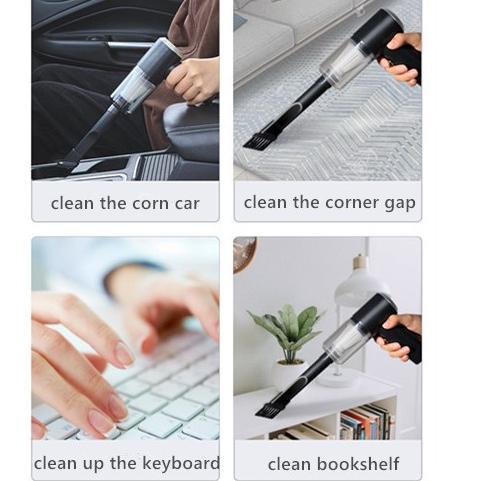 [THANH LÝ] Máy Hút Bụi Mini Không Dây 2 Trong 1 Tiện Dụng Cho Xe Hơi [ TÍCH ĐIỆN- KHÔNG DÂY]  Vega365