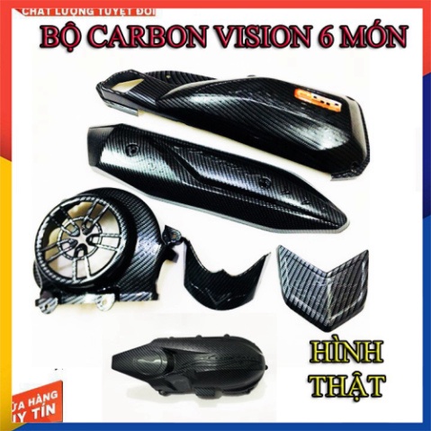BỘ CACBON 6 MÓN CHO XE VISION (CHÍNH HÃNG ARTISTAR)