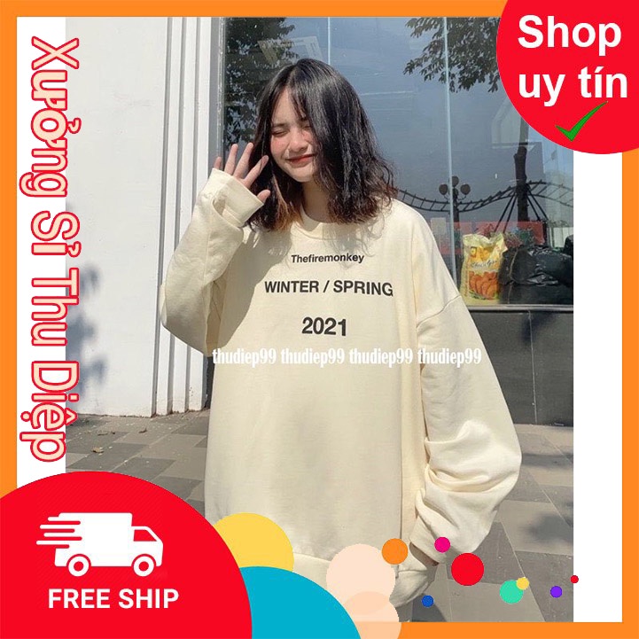 áo sweater nỉ ngoại bo tay 2021