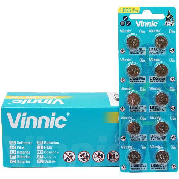 Vỉ 10 Pin cúc áo VINNIC AG8 / LR1120 / L1121/ 391 CHÍNH HÃNG dùng cho đồng hồ đeo tay thiết bị điện tử