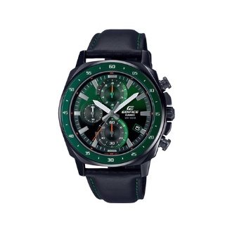 Đồng hồ Nam cao cấp Casio Edifice EFV 600CL-3A Dây da mặt xanh lá  Bảo hành 5 năm Hyma watch