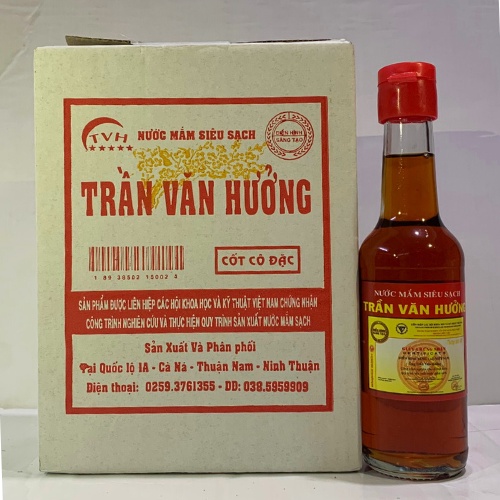 Nước mắm siêu sạch Trần Văn Hưởng cốt cô đặc (thùng 6 chai 250ml/1chai)