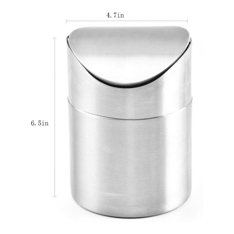 Thùng rác cỡ nhỏ để bàn Có Nắp Thiết Kế Tiện Lợi Cho Văn Phòng / Nhà Bếp / Phòng Tắm